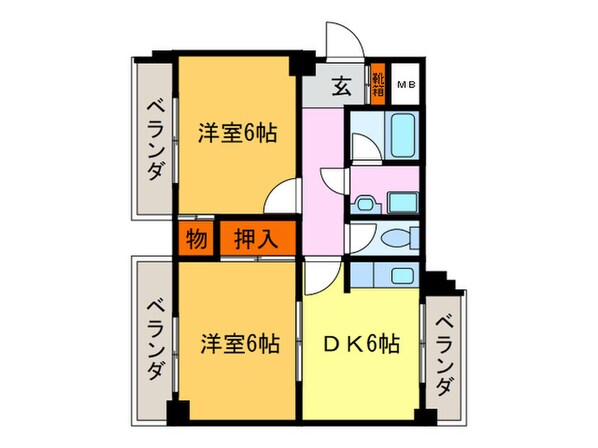 パークサイド岡崎の物件間取画像